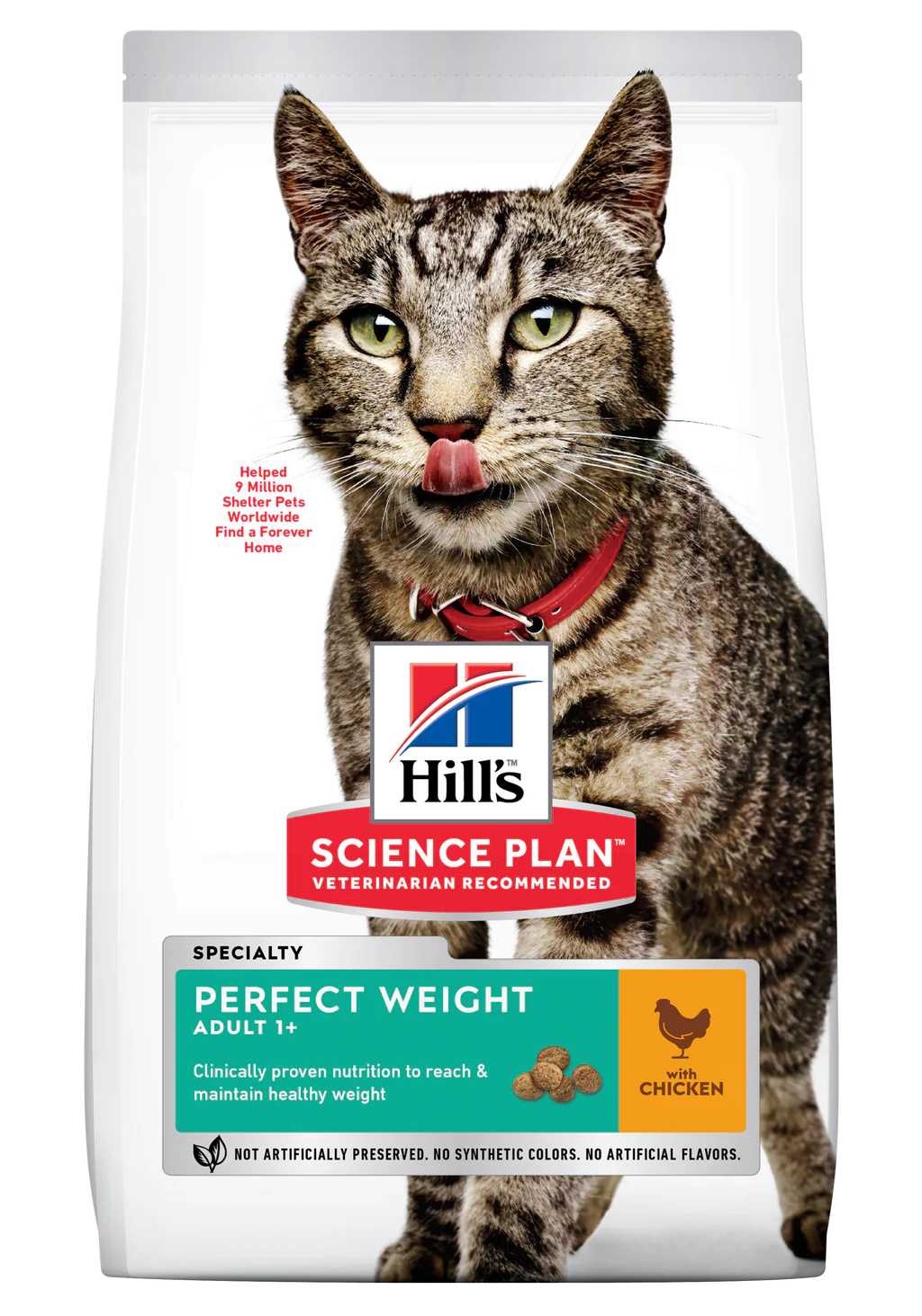 Hills Cat SP Adult 1+ Perfect Weight Chicken 2.5Kg