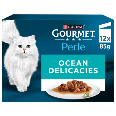 Purina Cat Gourmet Perle Ocean Flakes In Gravy 12x85gr