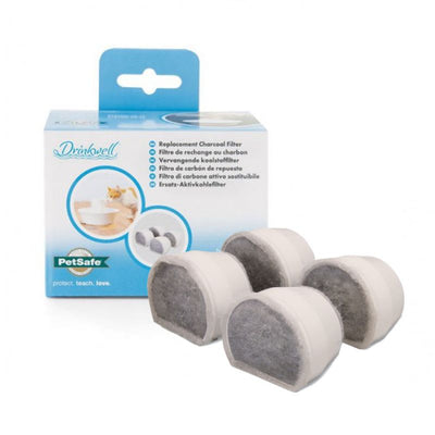 PetSafe DrinkWell Single Cell Charcoal Filter by 4pcs