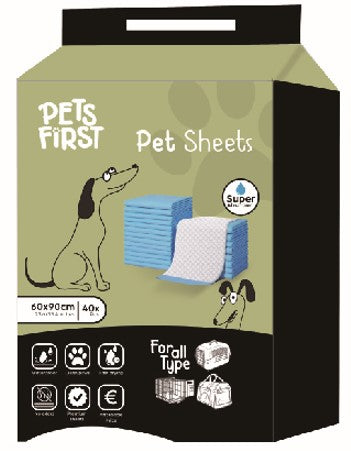 Pets First Pet Sheets 40pcs 60x90