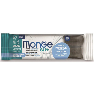 Monge Snack Puppy&Jr Meatbar Pork/Milk 40g