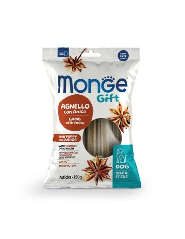 Monge Snack Pup&Jr Dent Sticks Mini Lamb/Anise 120g