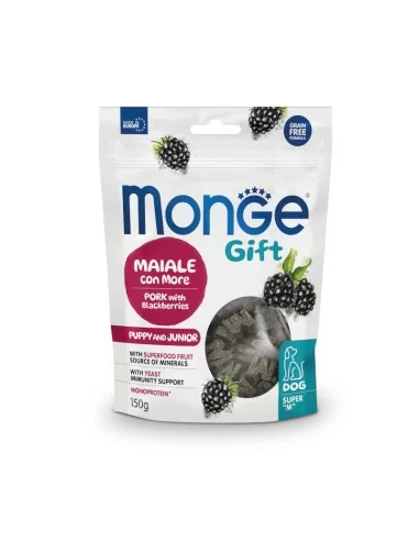 Monge Snack Pup&JR Super M Pork/Blkberies 150g