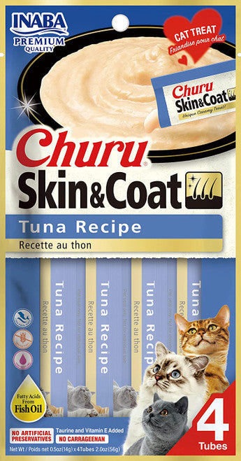Churu Cat Treats 671 Skin&Coat Tuna 4pcs