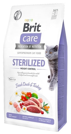 Brit Cat Care Sterilized Weight Control Fresh Duck&Turkey 400gr