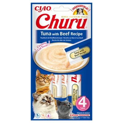 Churu Cat Treats 110 Tuna&Beef 4pcs