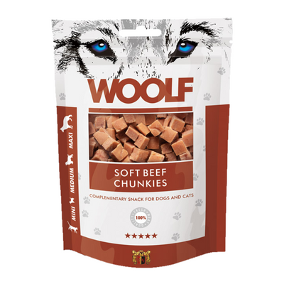 Woolf Snacks Soft Beef Chunkies 100g