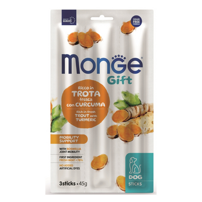 Monge Snack Dog Stick Mobility Supp Trout/Bosw 45g
