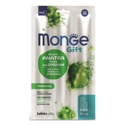 Monge Snack Dog Stick Training Duck/Spiruline 45g