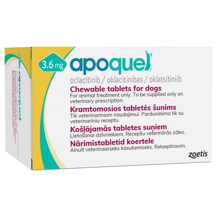 Zoetis Apoquel 3,6mg Chewable Tablets 100tabs