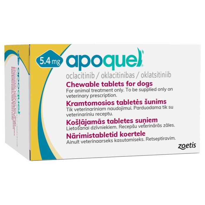 Zoetis Apoquel 5,4mg Chewable Tablets 10tabs