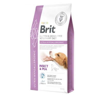 Brit Dog VD Ultra Hypoallergenic Insect & Pea Dry 12Kg
