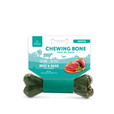 Pokusa Chewing Bone Dental Beef&Sage 12cm