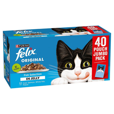 Purina Felix Original Fish Selection In Jelly Jumbo 40x85g