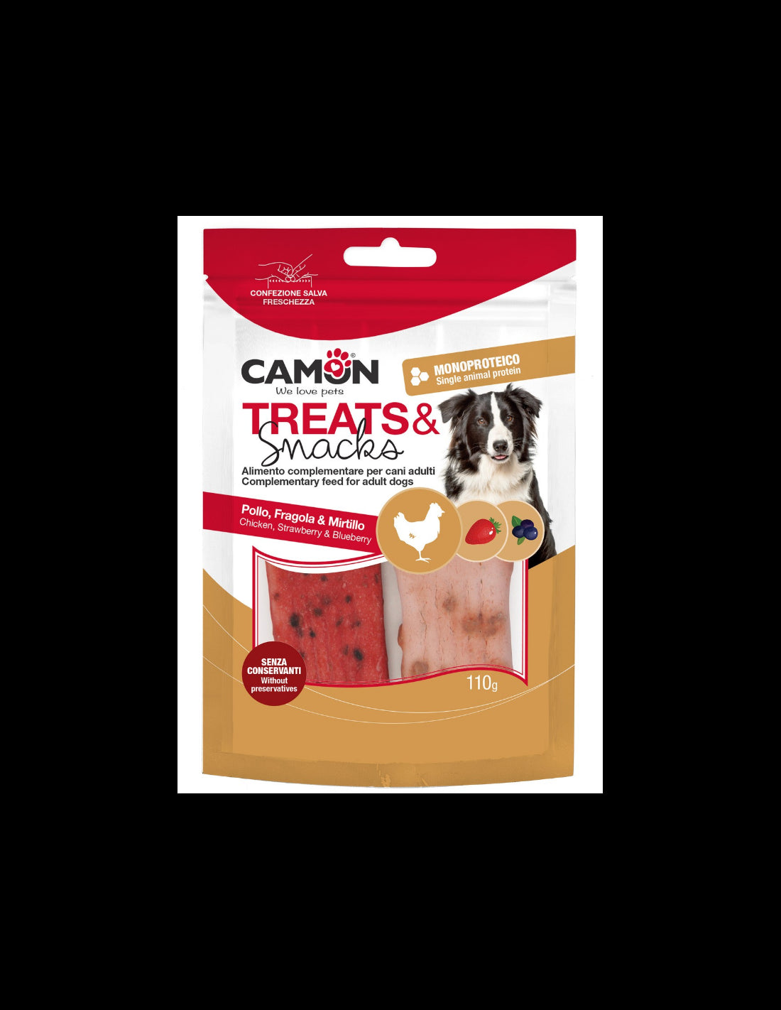 Camon Treats&Snacks Chicken Strawberry Blueberry Popsicle 110g