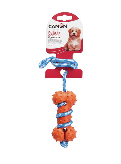 Camon AD028/A Rubber Bone With Rope