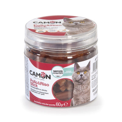Camon Cat Treats Chicken & Rice Sticks 60gr