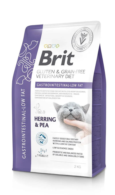 Brit Cat VD Gastrointestinal Low Fat Herring & Pea Dry 2Kg
