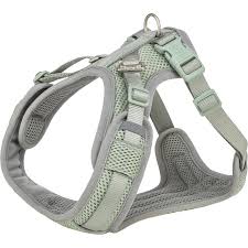 Trixie Premium Flex Mesh Harness Wide Fit M:58-80cm/20mm, Sage.