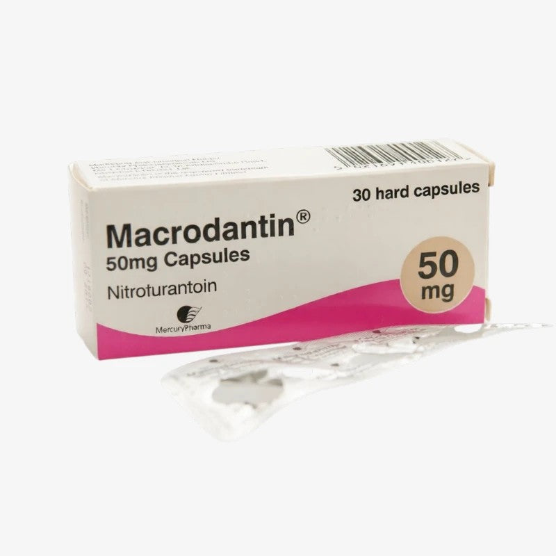 Macrodantin 50Mg Nitrofurantoin 30 Hard Capsules.