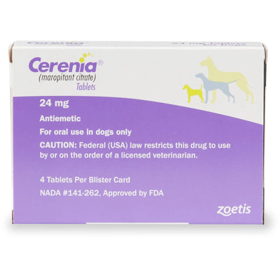 Zoetis Cerenia Maropitant 24mg 4tabs