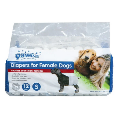 Pawise Disposable Diapers S 28cm-40cm x 12pcs
