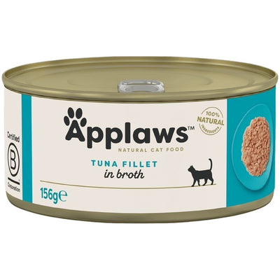 Applaws Cat Tin Tuna Fillet In Broth 156g