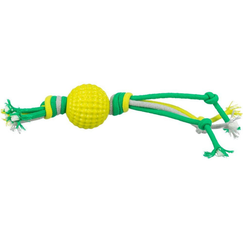 Trixie Ball With Rope TPR/Polyester 9cm/44cm