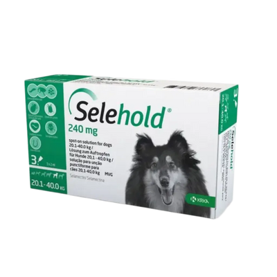 KRKA Selehold Dogs <20-40kg x3Tubes