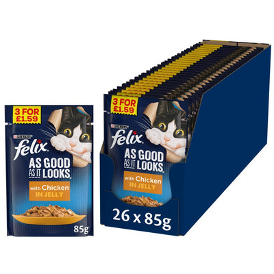 Purina Felix As Good As It Looks Chicken In Jelly 85g