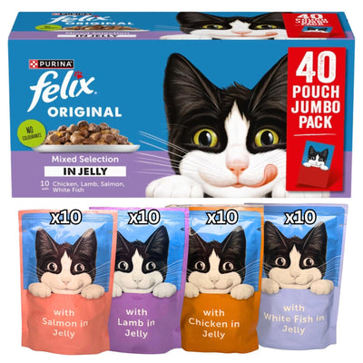 Purina Felix Original Mixed Selection In Jelly Jumbo 40x85g