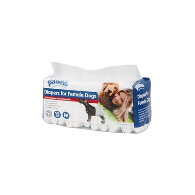 Pawise Disposable Diapers M 32cm-48cm x 12pcs
