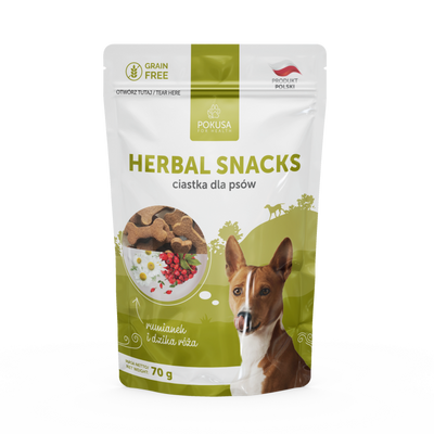 Pokusa Dog Biscuits Herbal Snacks 70g