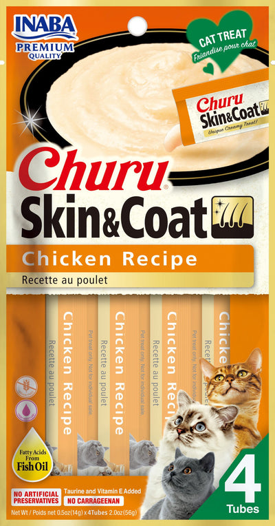 Churu Cat Treats 672 Skin&Coat Chicken 4pcs