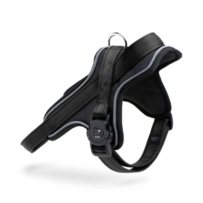 Memopet Black Nylon Harness M 45-60cm 35kg