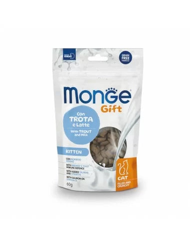 Monge Snack Kitten Filled&Crunchy Trout/Milk 60g
