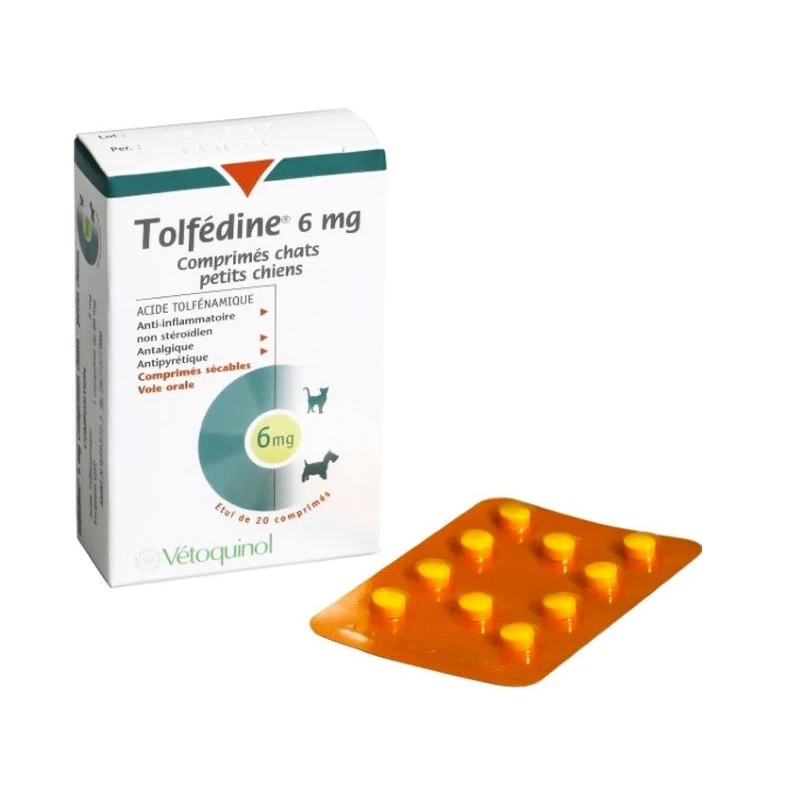 Vetoquinol  Tolfedine 6mg 20tabs