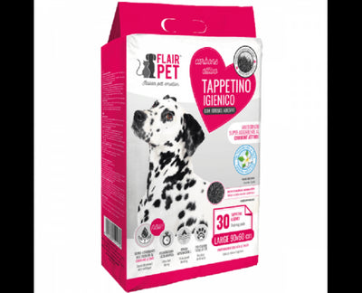 Flair Pet Carbon Hygienic Pads Talcum 60x90cm 36pcs