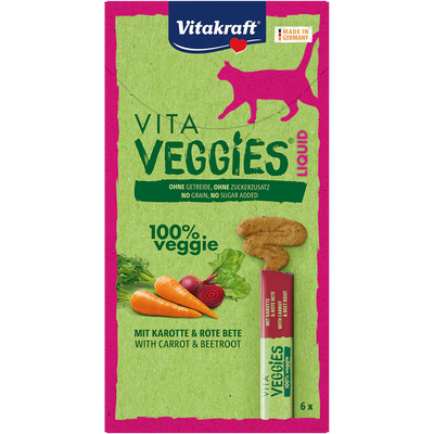 Vitakraft Cat Vita Veggies Carrot&Beetroot Liquid 6x15g