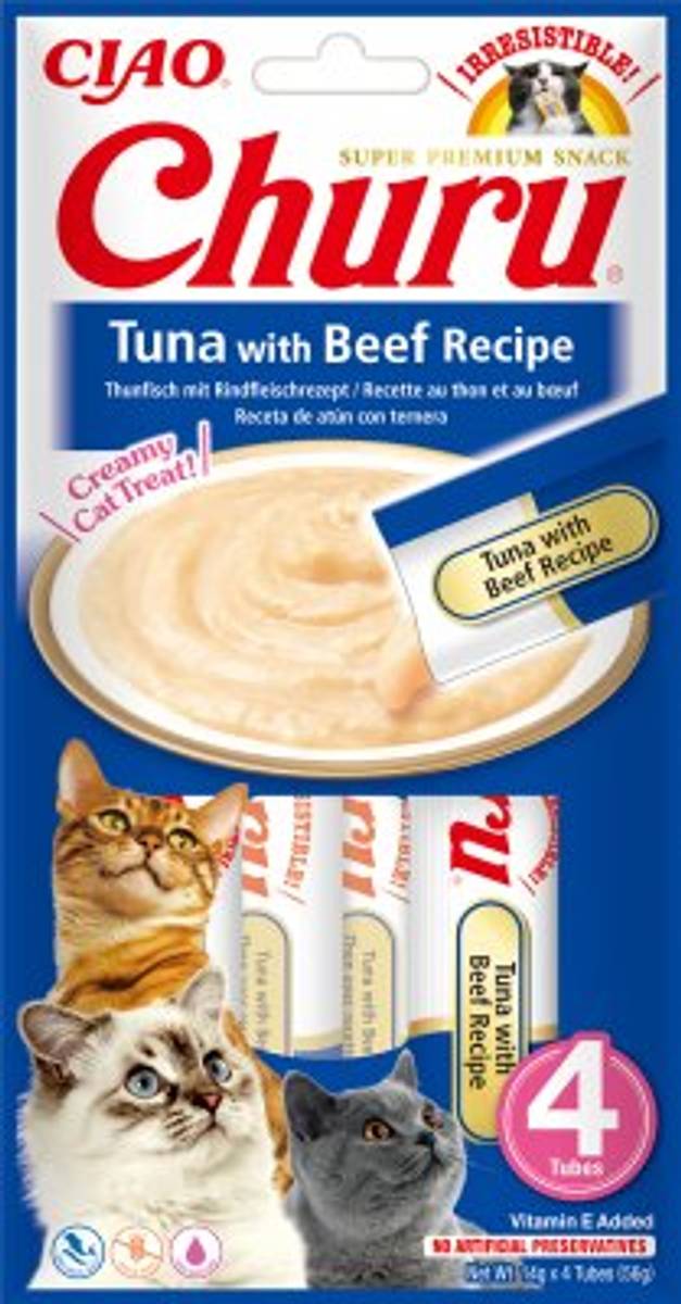 Churu Cat Treats 110 Tuna&Beef 4pcs