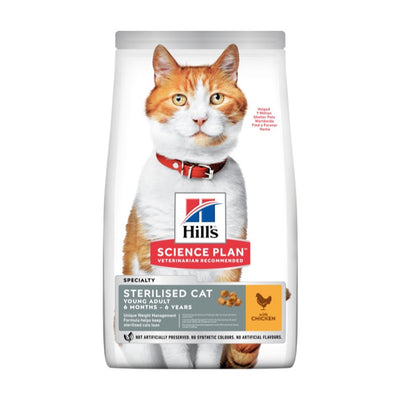 Hills Cat SP Sterilized Young Adult 1-6yrs Dry Chicken 3kg