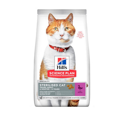 Hills Cat SP Sterilized Young Adult 1-6y Dry Duck 1.5kg