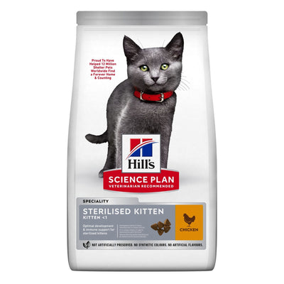 Hills Cat SP Sterilized Kitten Dry Chicken 300gr