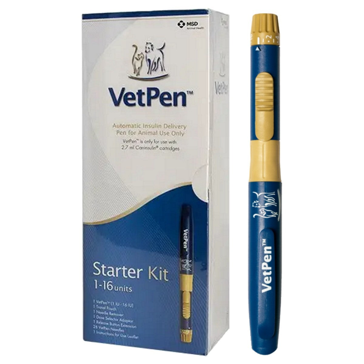 MSD VetPen Starter Kit 1-16 Units