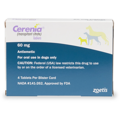 Zoetis Cerenia Maropitant 60mg 4tabs