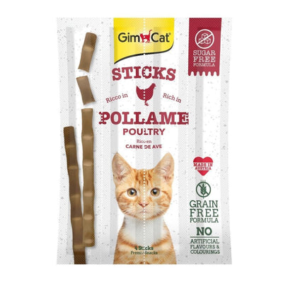 Gimcat Cat Treats Stick Chicken 4pcs