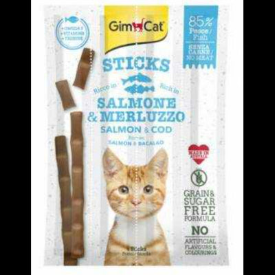 Gimcat Cat Treats Stick Salmon&Cod 4pcs