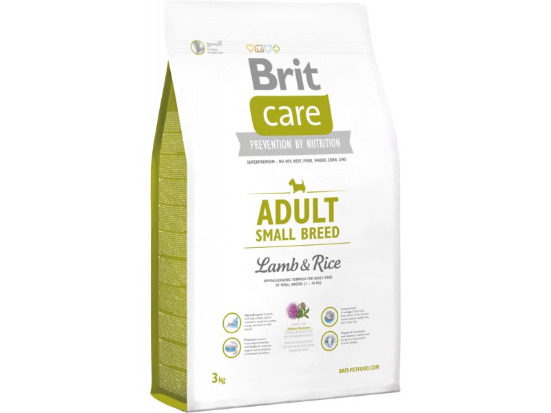 Brit Dog Care Adult Small Lamb&Rice 3Kg