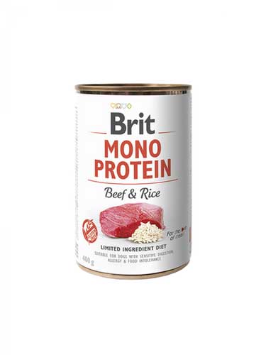 Brit Dog Mono Beef&Rice 400gr