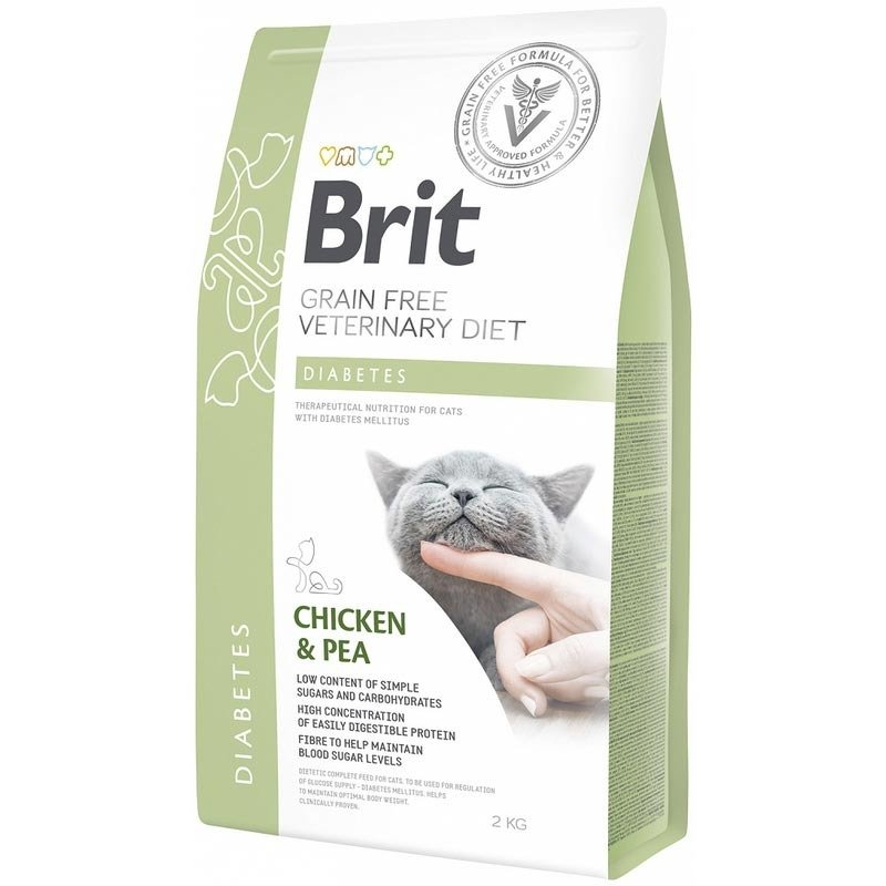 Brit Cat VD Diabetes Chicken & Pea Dry 2Kg